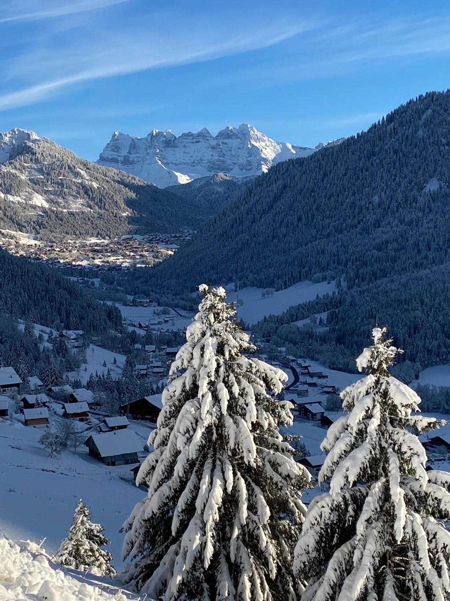 Charming, Cosy Chalet Nestled In A Breathtaking Surrounding With Spectacular, Stunning Mountain Views Abondance Eksteriør billede